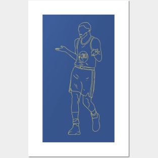 Steph Curry Shrug Neon Posters and Art